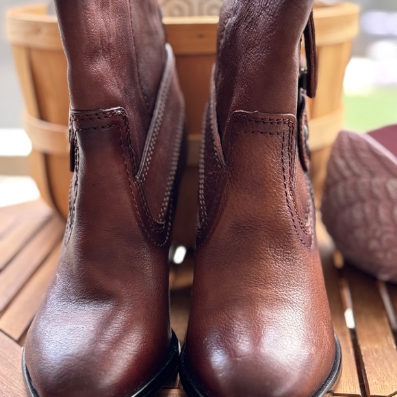 Diesel D Flamingo Italian leather brown boots size 7/37 - Picture 4 of 14